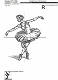Durer's style Swan Lake Ballerina - 7 sizes