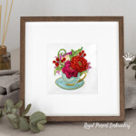 Tea cup Peonies