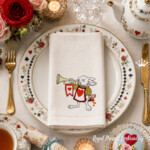 White Rabbit Royal Trumpeter Machine Embroidery Design