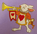 Machine Embroidery Design The White Rabbit royal trumpeter
