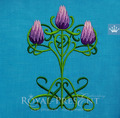 Machine Embroidery Design Thistle Crest