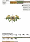 Three sunflowers - 5 sizes