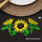 Three sunflowers - 5 sizes