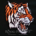 Tiger embroidery design by machine
