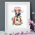 Machine Embroidery Design Titmouses