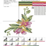 Tropical orchid corner
