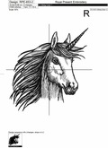 Machine Embroidery Design Unicorn - 3 sizes