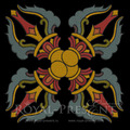 Vajra Tibetan pattern Machine Embroidery Design