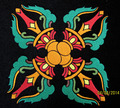 Vajra Tibetan pattern Machine Embroidery Design