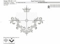 Crowned Vintage Baroque monogram frame - 2 sizes
