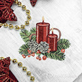 Vintage Christmas candles - 3 sizes
