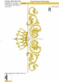Regal Scrollwork Crown border - 2 sizes