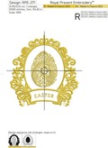Vintage Easter egg Machine Embroidery Design - 5 sizes