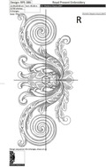 Baroque Swirl border - 3 sizes