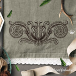 Baroque Swirl border - 3 sizes