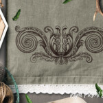 Baroque Swirl border - 3 sizes