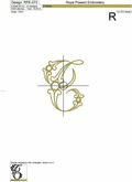 Machine Embroidery Design Vintage letter G