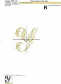 Machine Embroidery Design Vintage letter Y