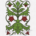 Machine Embroidery Design Vintage ornament - 2 sizes