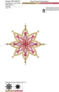 Machine Embroidery Design Vintage snowflake - 3 sizes