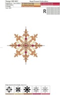 Machine Embroidery Design Vintage snowflake
