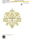 Damascus Vintage style Floral element - 3 sizes