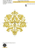 Damascus Vintage style Floral element - 3 sizes