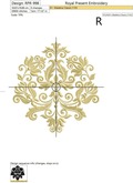 Damascus Vintage style Floral element - 3 sizes