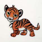 Walking cute baby tiger - 3 sizes