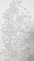 Machine Embroidery Design White lace - 3 sizes