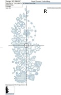 Machine Embroidery Design White lace - 3 sizes
