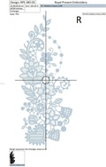 Machine Embroidery Design White lace - 3 sizes