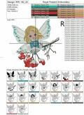 Machine Embroidery Design Winter Fairy - 2 sizes