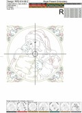 Machine Embroidery Design Winter Fun Quilt Block Santa
