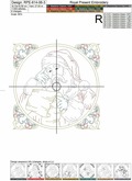 Machine Embroidery Design Winter Fun Quilt Block Santa