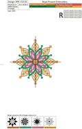 Winter snowflake Machine Embroidery Design - 3 sizes