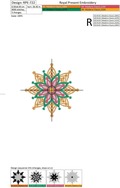 Winter snowflake Machine Embroidery Design - 3 sizes