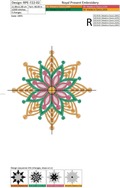 Winter snowflake Machine Embroidery Design - 3 sizes