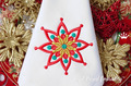 Winter star snowflake Machine Embroidery Design