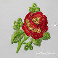 Wonderful Red Rose Machine Embroidery Design