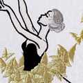 Ballerina with Dress of Butterflies - 3 sizes