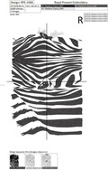 Single color Zebra Head - 3 sizes