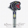 Machine Embroidery Design Zipper and Black panther