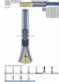 Machine Embroidery Design Zipper and eye - 2 sizes