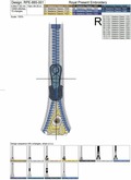 Machine Embroidery Design Zipper and eye - 2 sizes