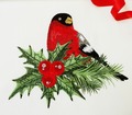 Machine Embroidery Design a Bullfinch - 3 sizes