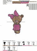 Bear cubs Machine Embroidery Designs - 3 sizes