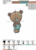 Bear cubs Machine Embroidery Designs - 3 sizes