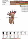 Penguin and Reindeer Christmas Machine Embroidery Designs - 2 sizes