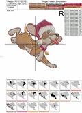 Machine Embroidery Designs Christmas fun Puppy - 3 sizes